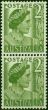 Australia 1951 2d Yellow-Green SG237a Coil Pair V.F MNH . King George VI (1936-1952) Mint Stamps