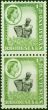 Rhodesia & Nyasaland 1959 1/2d Black & Light Green Coil SG18a Fine MNH Pair . Queen Elizabeth II (1952-2022) Mint Stamps