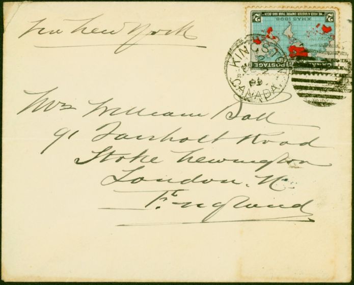 Valuable Postage Stamp from Canada 1899 Cover to England Bearing 2c SG167 Fine