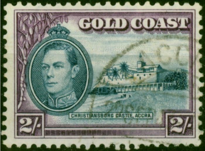 Gold Coast 1940 2s Blue & Violet SG130a Fine Used. King George VI (1936-1952) Used Stamps