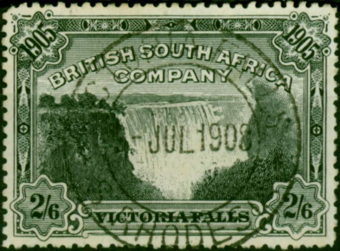 Rhodesia 1905 2s6d Black SG98 V.F.U  King Edward VII (1902-1910) Valuable Stamps