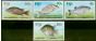 Rare Postage Stamp Fiji 1990 Fresh Water Fish Set of 4 SG806-809 V.F MNH