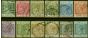 Valuable Postage Stamp from Gibraltar 1889-96 Set of 12 SG22-33 Good to Fine Used