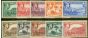 Rare Postage Stamp from Montserrat 1942-43 Perf 14 set of 10 to 5s SG101a-110a Fine Mtd Mint