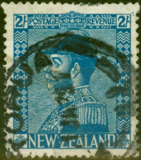 Rare Postage Stamp from New Zealand 1926 2s Dp Blue SG466 Good Used