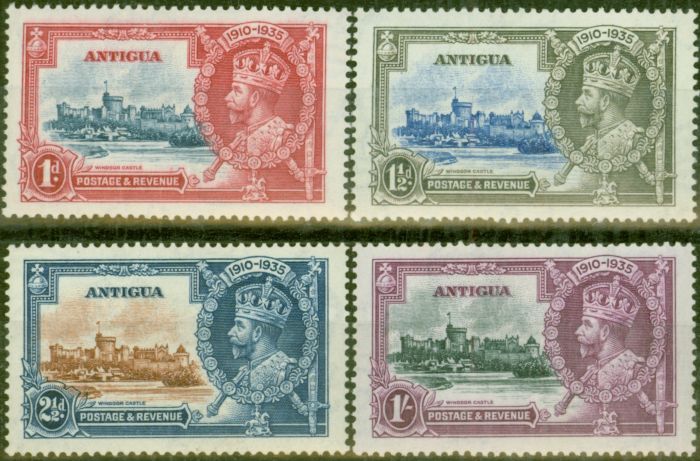 Old Postage Stamp from Antigua 1935 Jubilee set of 4 SG91-94 Fine MNH