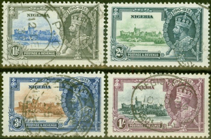 Valuable Postage Stamp from Nigeria 1935 Jubilee set of 4 SG30-33 Fine Used