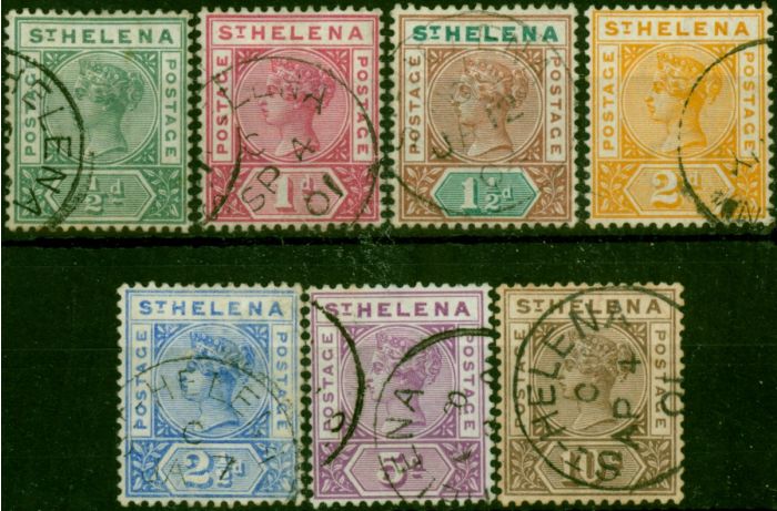 St Helena 1890-97 Set of 7 SG46-52 Fine Used. Queen Victoria (1840-1901) Used Stamps