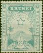 Collectible Postage Stamp Brunei 1895 25c Turquoise-Green SG8 Fine & Fresh VLMM