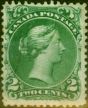 Rare Postage Stamp Canada 1868 2c Grass Green SG48 Fine Used