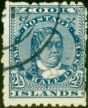 Valuable Postage Stamp from Cook Islands 1902 2 1/2d Dull Blue SG27 Thick Pirie Paper Fine Used