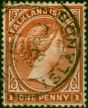 Falkland Islands 1891 1d Orange Red-Brown SG18 Fine Used (2) Queen Victoria (1840-1901) Old Stamps