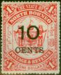 Valuable Postage Stamp North Borneo 1895 10c on $1 Scarlet SG88 Fine MM