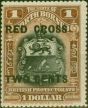 Collectible Postage Stamp from North Borneo 1918 $1 + 2c Chestnut SG231 V.F Lightly Mtd Mint