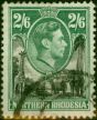 Collectible Postage Stamp Northern Rhodesia 1938 2s6d Black & Green SG41 Fine Used