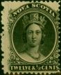 Nova Scotia 1860 12 1/2c Black SG17 Fine MM (2). Queen Victoria (1840-1901) Mint Stamps