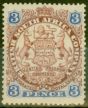 Valuable Postage Stamp from Rhodesia 1896 3d Chocolate & Ultramarine SG31 Fine Mtd Mint