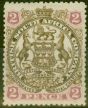 Old Postage Stamp from Rhodesia 1897 2d Brown & Mauve SG68 Fine Mtd Mint