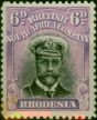 Rhodesia 1913 6d Black & Lilac SG228a Die II P.14 Good VLMM  King George V (1910-1936) Old Stamps