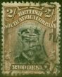 Rare Postage Stamp from Rhodesia 1919 2s Black & Brown SG273 Die III Good Used
