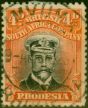 Rare Postage Stamp Rhodesia 1922 4d Black & Orange-Vermilion SG294 Fine Used Stamp