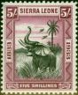 Rare Postage Stamp from Sierra Leone 1933 5s Black & Purple SG178 Fine & Fresh Mtd Mint