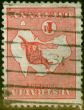 Rare Postage Stamp from Australia 1913 1d Carmine SG2cw Wmk Inverted Fine Used