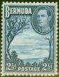Collectible Postage Stamp from Bermuda 1938 2 1/2d Light & Dp Blue SG113 Fine Very Lightly Mtd Mint