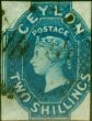 Collectible Postage Stamp from Ceylon 1859 2s Dull Blue SG12 Good Used