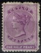 Collectible Postage Stamp from Ceylon 1864 1/2d Reddish Lilac SG48b Fine Lightly Mtd Mint