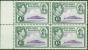 Old Postage Stamp from Pitcairn Islands 1940 1s Violet & Grey SG7 Superb MNH Block of 4
