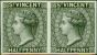 St Vincent 1881 1/2d Black Imperf Plate Proof Horizontal Pair Fine & Fresh Mint Queen Victoria (1840-1901) Collectible Stamps
