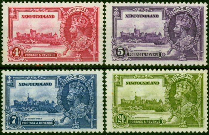 Newfoundland 1935 Jubilee Set of 4 SG250-253 Fine MNH. King George V (1910-1936) Mint Stamps