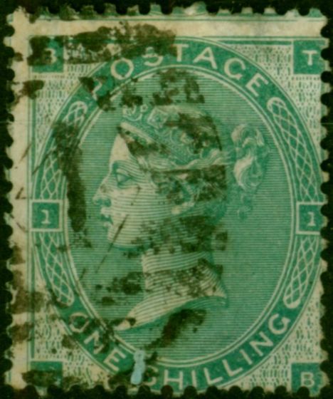 GB 1862 1s Green SG90 Fine Used. Queen Victoria (1840-1901) Used Stamps