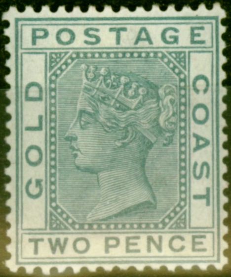 Collectible Postage Stamp from Gold Coast 1884 2d Grey SG13 Fine Mtd Mint