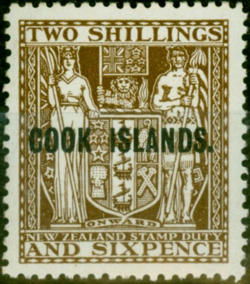 Collectible Postage Stamp Cook Islands 1946 2s6d Dull Brown SG131 V.F MNH