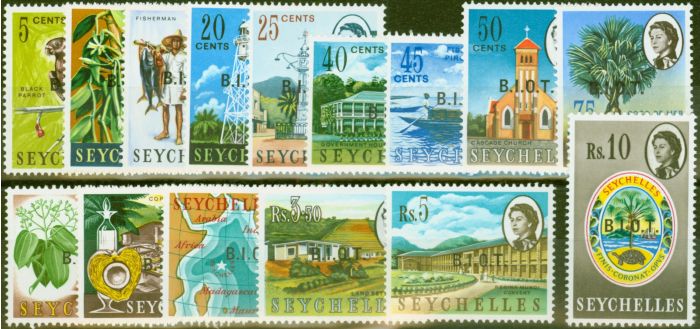 Rare Postage Stamp from B.I.O.T 1968 set of 15 SG1-15 V.F MNH
