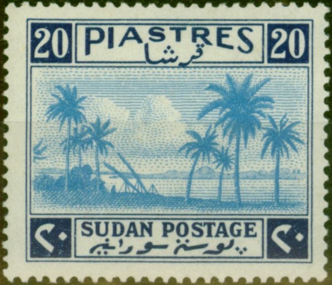 Collectible Postage Stamp from Sudan 1941 20p Pale Blue & Blue SG95 Fine LMM