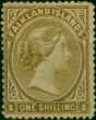 Collectible Postage Stamp Falkland Islands 1878 1s Bistre-Brown SG4 Fine MM