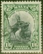 Valuable Postage Stamp from Malta 1930 1s6d Black & Green SG204 V.F.U