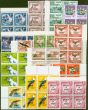 Old Postage Stamp from Nauru 1968 set of 14 SG80-93 in V.F MNH Blocks of 6 & 4