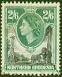 Northern Rhodesia 1953 2s6d Black & Green SG71 Fine Used