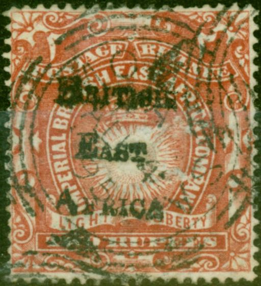 Valuable Postage Stamp from B.E.A. KUT 1895 2R Brick-Red SG44 Fine Used