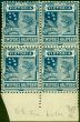 Rare Postage Stamp from Victoria 1908 2 1/2d Deep Dull Blue SG419 Very Fine MNH Block of 4