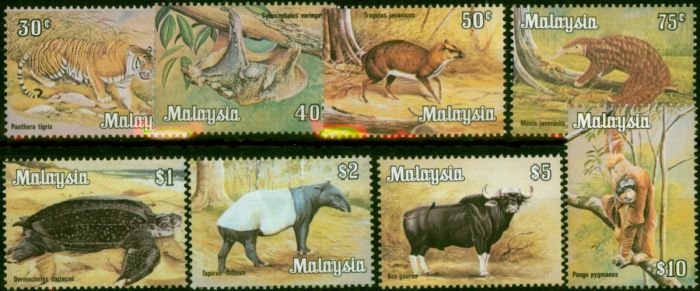 Malaysia 1983 Animals Set of 8 SG272-279 No Wmk V.F MNH 