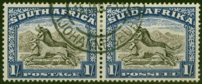 Valuable Postage Stamp from South Africa 1952 1s Blackish Brown & Ultramarine SG120a V.F.U