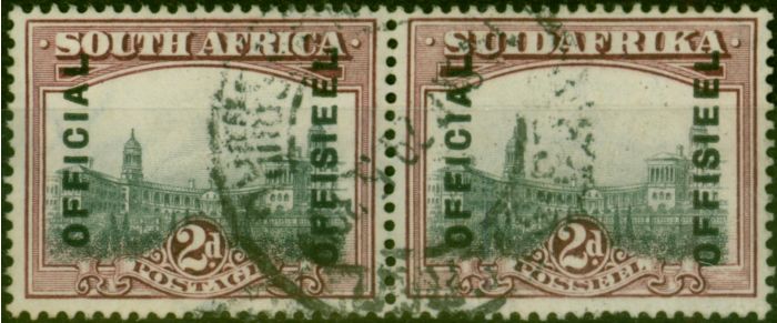 Collectible Postage Stamp South Africa 1928 2d Grey & Maroon SG05 Fine Used