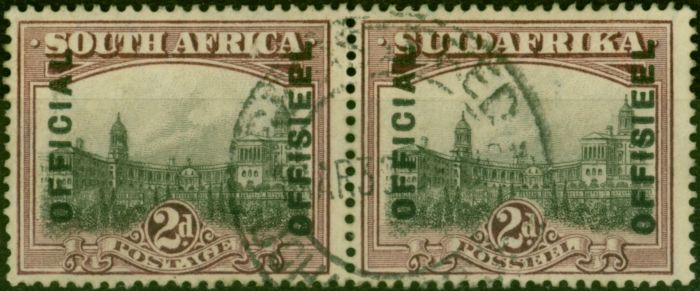 Collectible Postage Stamp South Africa 1929 2d Grey & Maroon SG05a 19mm Fine Used