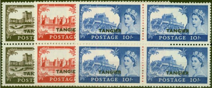 Valuable Postage Stamp from Tangier 1955 Set of 3 High Values SG310-312 Superb MNH Blocks of 4