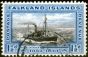 Valuable Postage Stamp from Falkland Islands 1933 1 1/2d Black & Blue SG129a Break in Clouds V.F.U